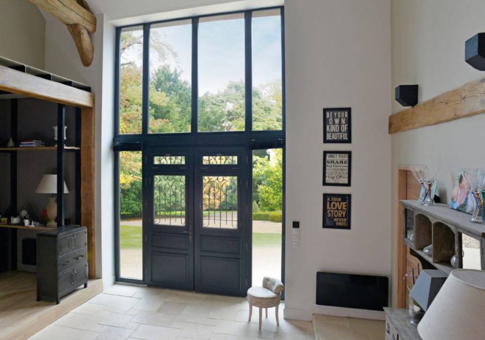 porte entrée en verre